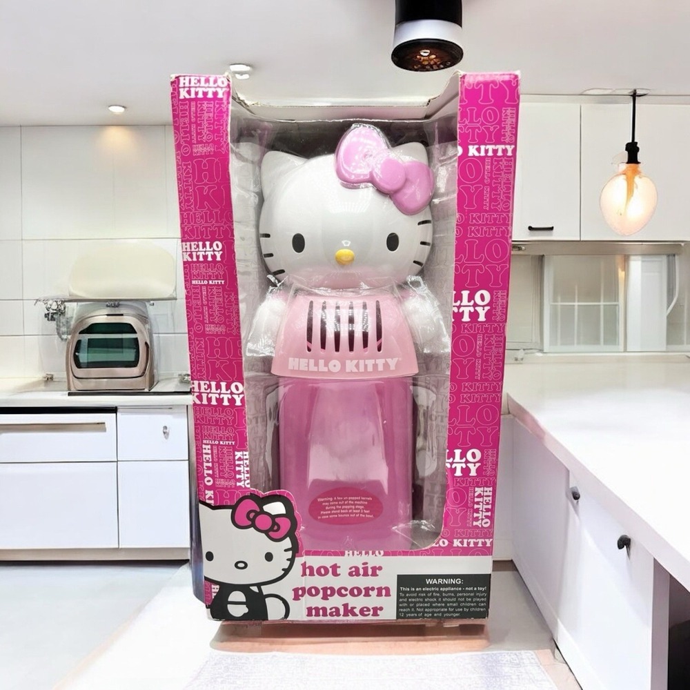 NEW Hello Kitty Pink Electric Hot Air Popcorn Maker Machine Model KT5235A